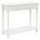 Homcom HOMCOM Wooden Console Table with Storage Shelf Two Drawers for Entryway White 2