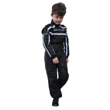 (Black White, M) Wulfsport Cub Blue Kids Motocross Motorbike Kart Race Suit