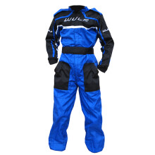 (Blue, XS) Wulfsport Cub Blue Kids Motocross Motorbike Kart Race Suit