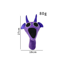 (Purple) Sprunki Plush Toys Game Sprunki Incredibox Plushie Doll Figures Cartoon Stuffed Animals Ornament Pillow Christmas Birthday Gift