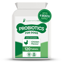 Probiotics For Dogs - 120 Tablets - Yeast Infections, Loose Stools