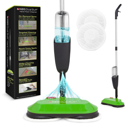 H2O Dual Buff Hard Floor Cleaner Mop