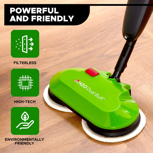 H2O Dual Buff Hard Floor Cleaner Mop 1