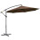 Outsunny Outsunny 3(m) Garden Banana Parasol Cantilever Umbrella w/Crank& Base, Brown 8
