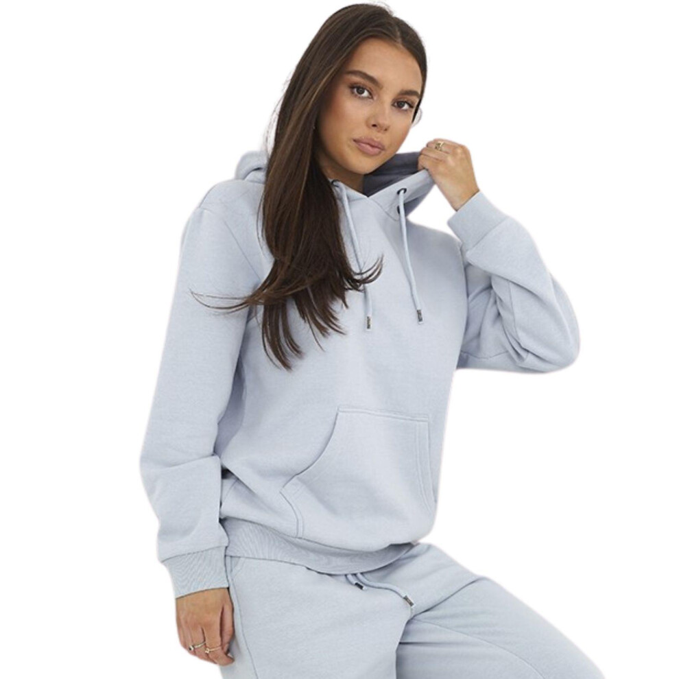 (Blue, M) Ladies Hoodie Long Sleeve 69CLARA Style Sweatshirt