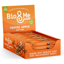 Bio&Me Toffee Apple Gut-Loving Oat Bars 18 x 38g On-The-Go Snack Good Gut Health