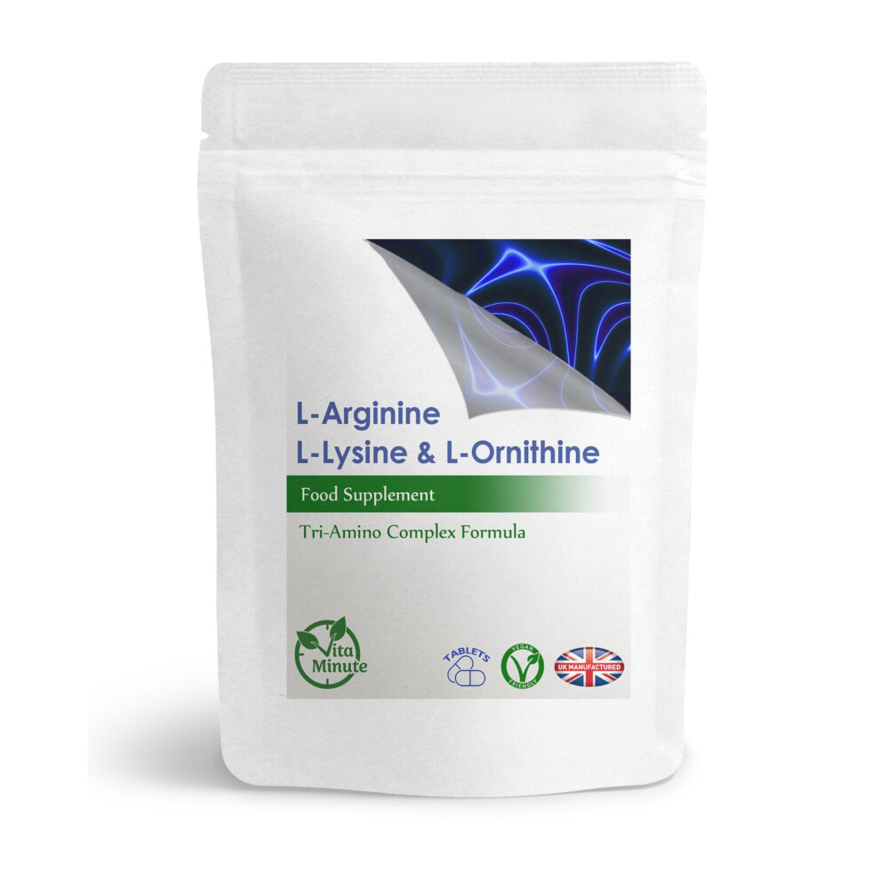 High Strength 1400mg (60 Tablets) L-Lysine L-Arginine L-Ornithine, UK
