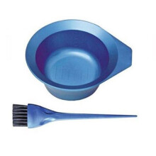 Metallix 'Non-Slip' Tint Bowl & Brush Set - Metallic BLUE