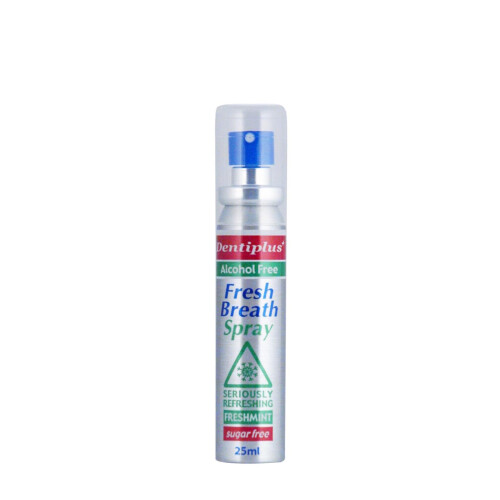 Dentiplus Σπρέι αναπνοής χωρίς ζάχαρη & αλκοόλ Freshmint Fresh Breath Spray 25ml