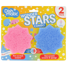 Dishmatic Wonder Stars Scheuerschwamm & Schwamm ohne Kratzer