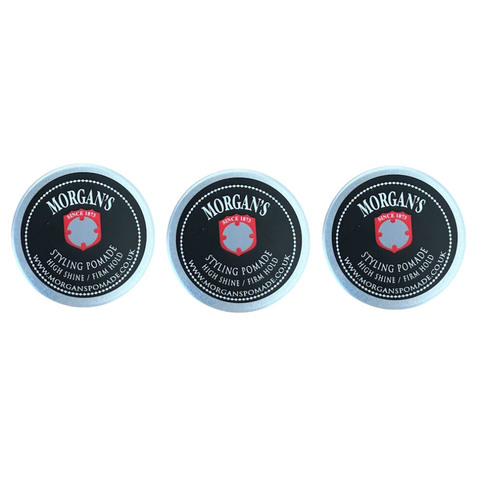 Morgan's High Shine/Firm Hold Pomade 15Ml (3 Pack)