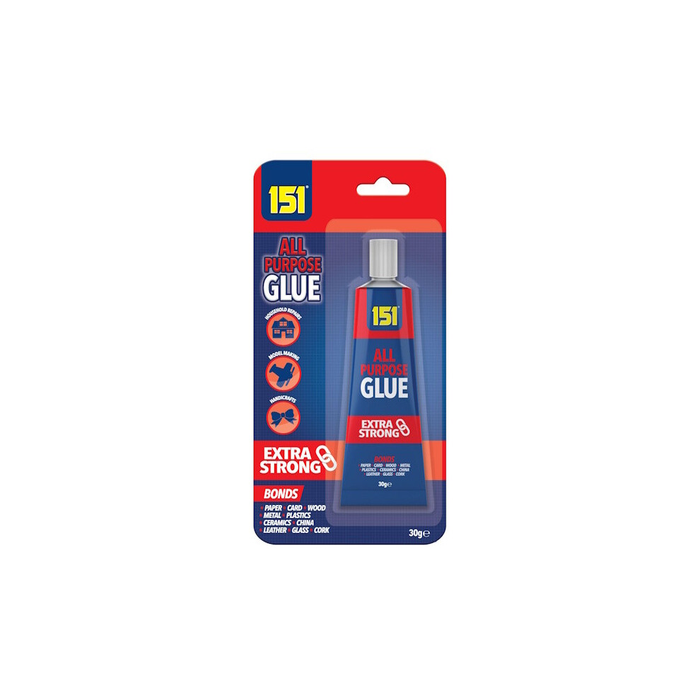 151 All Purpose Clear Glue 30G 5053249252483