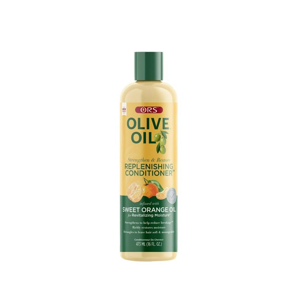Ors Olive Oil Replenishing Conditioner 473Ml - Deep Moisture, Repairs Damaged Hair, Adds Shine