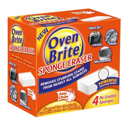 Oven Brite Sponge Eraser 4pk
