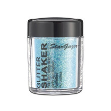 Stargazer Glitter Shaker, Blauw. Cosmetisch glitterpoeder voor gebruik op ogen, lippen, gezicht, lichaam, haar en nagels.