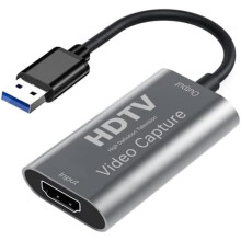 Video Capture Card, HDMI to USB Audio Video Capture Cards, 4K30fps Input, 1080P60fps Game Capture Card