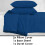 True Face (Royal Blue - Double) Duvet CoverSet 3Pc Bedding BaseSheet Single Double 1