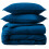True Face (Royal Blue - Double) Duvet CoverSet 3Pc Bedding BaseSheet Single Double 7