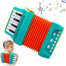 (Orange) Accordion for Kids Musical Educational Toys Gifts