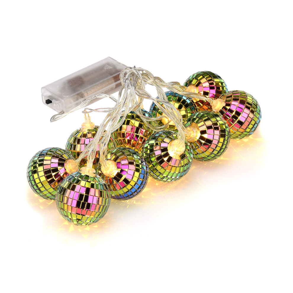 1.8M 10 Led Spiegel Bal Fairy Lights - Kerst Decor-image