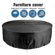 (185*110cm, One size) Waterproof Outdoor Round Table Cover - Patio Furniture Covers
