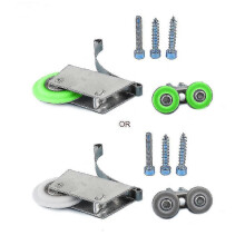 (Single cam, One size) Wardrobe Sliding Door Wheels Rollers Heavy Duty Mute Window Furniture Hardware