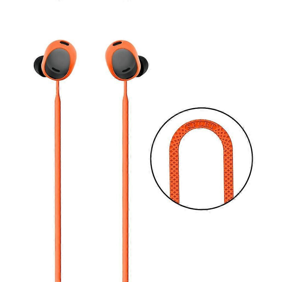 (Orange, One Size) Wireless Earphone Hanging Neck-Lanyard Anti-Lost Strap For Pixel Buds Pro Silica 5062994738845