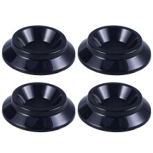 (As show, One size) 4PC Piano Mats Upright Piano Caster Cups Solid Furniture Piano Caster Cups Non-Slip Anti-Noise (Black)