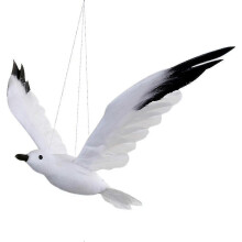 (40X38CM, One size) 1pc Creative Seagull-shaped Pendant Emulational Seagull Decor Model Artificial Volant Seagull Design Hanging Ornament For Party Wedding - Size L-mxbc