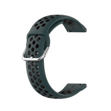(Olive Green Black, One size) 22mm Silicone Watch Band For Huawei Watch Gt3 Pro 46mm
