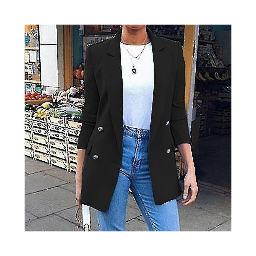 (Xl, Black) Women Formal Blazer Jacket Suit Coat Casual Outwear 5062994761010