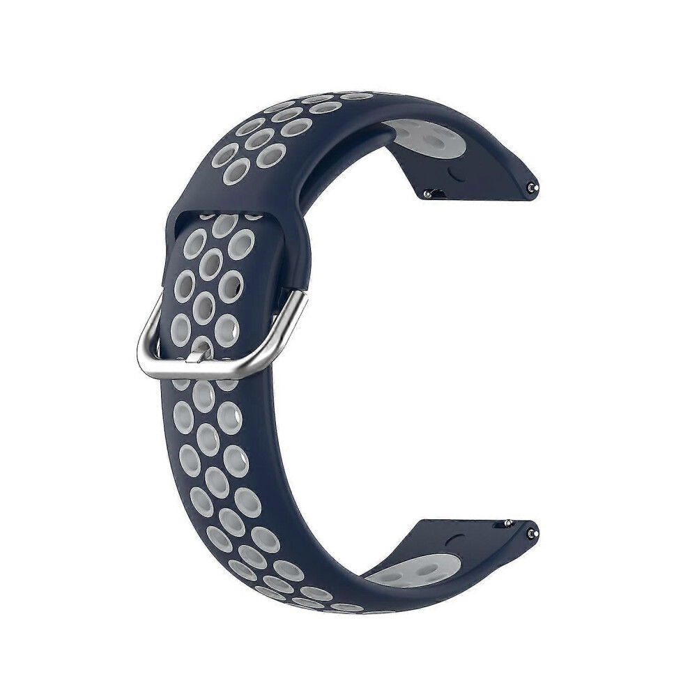 (Midnight Blue Gray, One Size) 22Mm Silicone Watch Band For Huawei Watch Gt3 Pro 46Mm 5063595905834