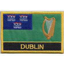 Dublin City Ireland Flag Embroidered Patch