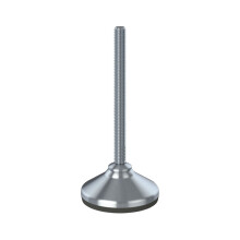 Edelstahl-Nivellierfuß 12x150x80mm Basis & Anti-Vibrations-Pad 1000kg