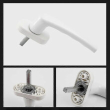 (As show, One size) White Window Handle, 4 Pieces Universal Window Handle, Aluminum Window Handle Fits Left And Right