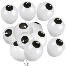 (As show, One size) 200pcs Eye Balloons Decorative Latex Balloons Halloween Party Balloons Party Supplies