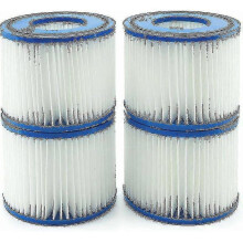 (As show, One size) Vi Filter Elements For Bestway Lay-z-spa, Bw58323 Replacement Elements For Bestway 58239 (4 Pieces)