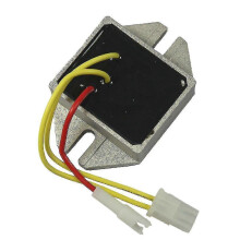Voltage Regulator 12V 14.4V Gray Aluminum compatible with Briggs & Stratton 393374 394890 491546 691185 797375
