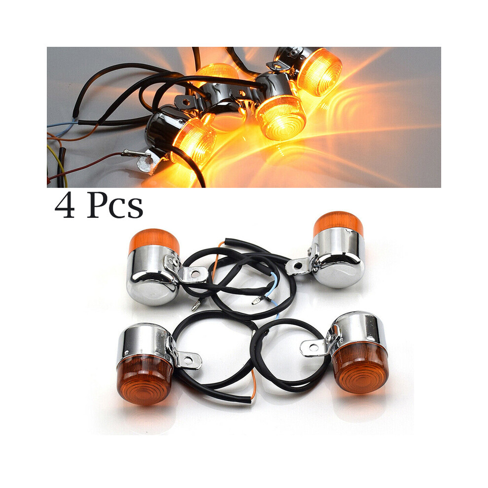 Signal Turn 6V With Chrome Finish For Honda Chaly Dax Cf50 Cf70 For Ct70 St50 St70 St90 Z50 Light/Amber/Silver 9190758834529
