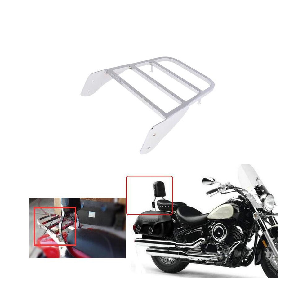Maxpower Motorcycle Steel Backrest Sissy Bar Luggage Rack Moto Accessories For Yamaha V-Star 400 650 1100 Classic 1998-2011
