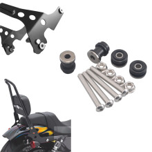 Motorcycle Sissy Bar Rack Backrest Docking Hardware Mounting Kit Detachable For Harley Sportster XL 1200 883 Low XL883 2004-2019