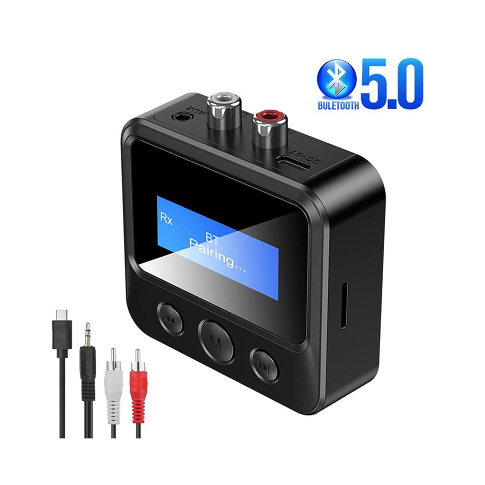 Maxpower Bluetooth 5.0 Transmitter Receiver Edr Wireless Adapter Usb Dongle 3.5Mm Aux Rca For Tv Pc Headphones Home Stereo Car Hifi