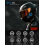 Casque interphone Mesh, double puce, système de communication Bluetooth CVC avec suppression du bruit, noir 3