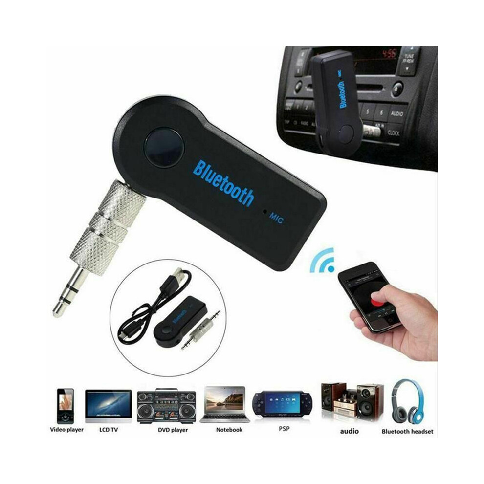 Wireless Car Bt Compatible Adapter 3.5Mm Audio Stereo Music Handsfree Headphone Receiver Handsfree Automobiles -Kit 9190758803587