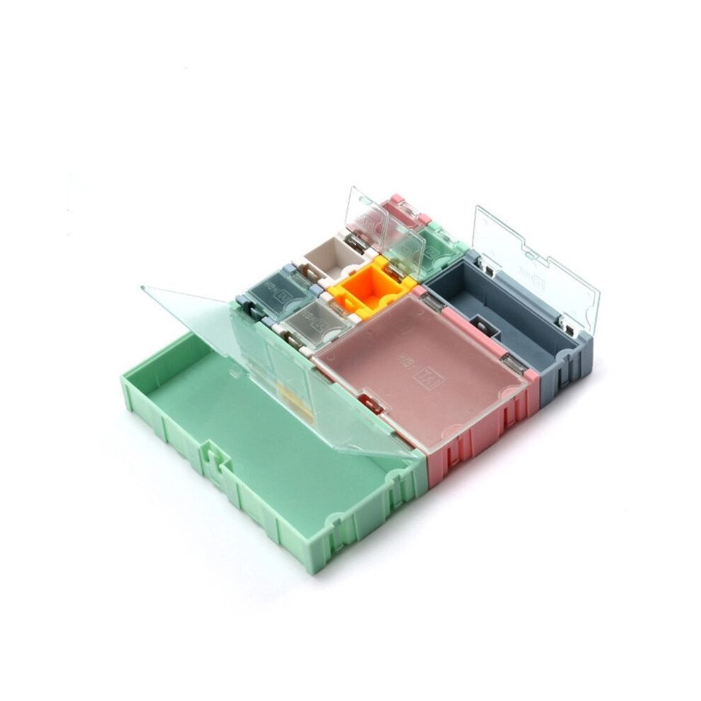 Maxpower 9Pcs/Set Smd Container Smt Ic Electronic Component Mini Storage Box Jewelry Case T8we