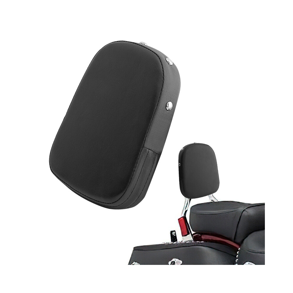 Universal Motorcycle Backrest Rear Sissy Bar Back Cushion Pad For Harley Yamaha Honda Suzuki Kawasaki Chopper Cruiser Black 9190758802740
