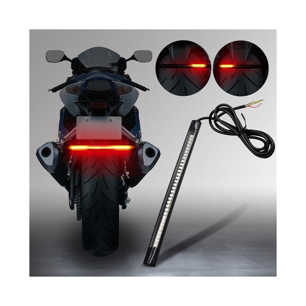 Maxpower Flexible Motorcycle 48 Led Strip Rear Tail Brake Stop Turn Signal Light Lamps