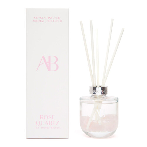 Aromabotanical Crystal Infused Reed Diffuser - Rose Quartz
