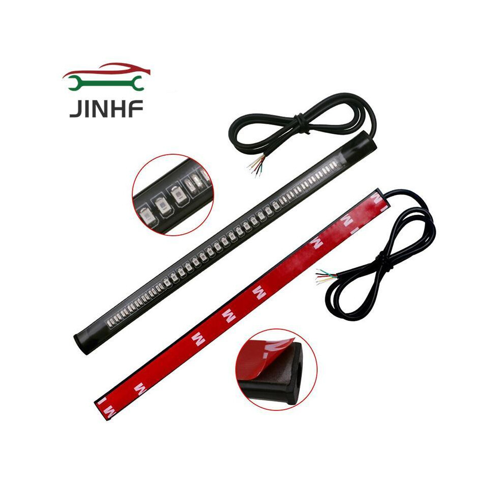 Maxpower 1 Set Flexible 48 Led Motorcycle Light Bar Strip Tail Turn Signal Tail Rear Brake Stop Bulb Lamp Brake Light 12V