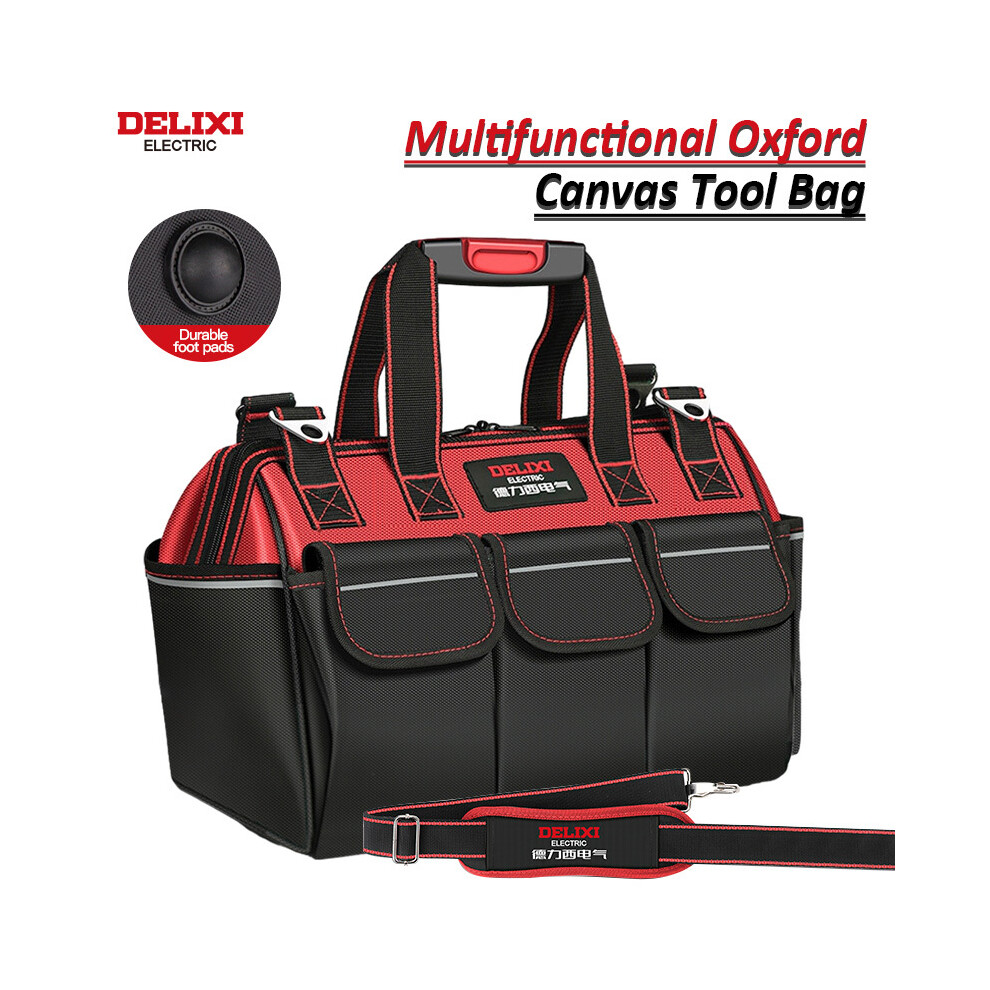 Photos - Tool Box MAXPOWER DELIXI ELECTRIC Oxford Canvas Tool Bag Multi-pocket Storage Household Multifunctional Electrician Special Wear Resistant 